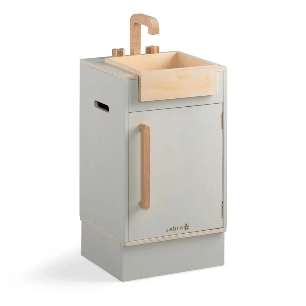 Sebra KIDchen Spülbecken, Holz, beige