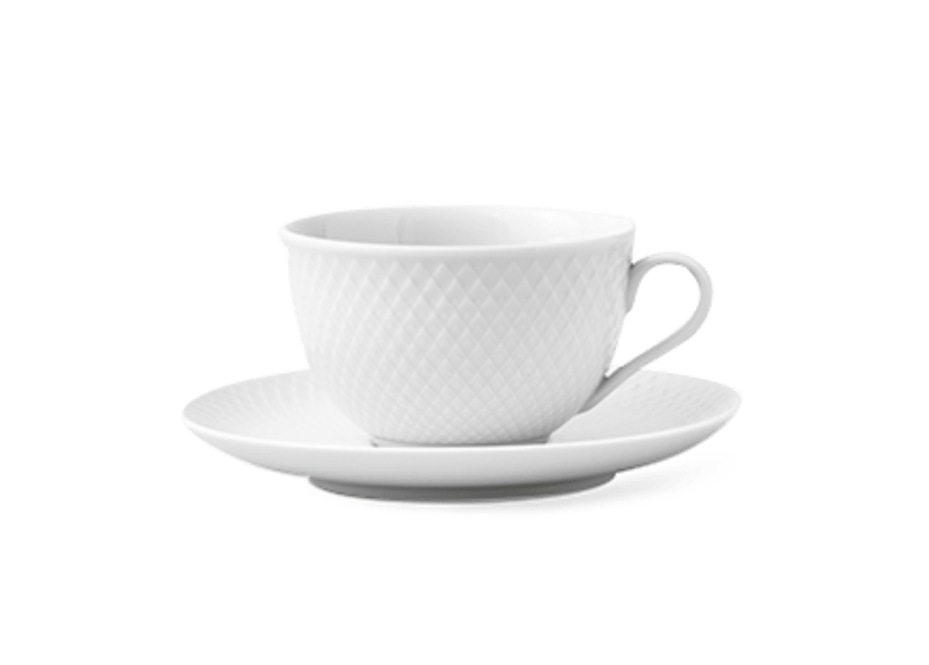 Rhombe Tasse mit Untertasse