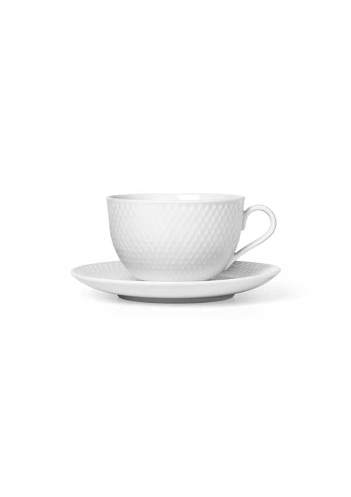 Rhombe Teetasse mit Untertasse